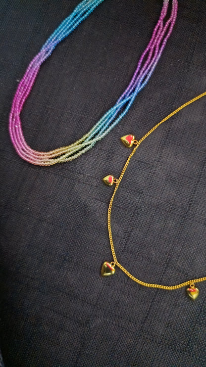 Hearty Rainbow Necklace